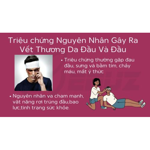 2.Triệu chứng, nguyên nhân gây ra vết thương da đầu và đầu